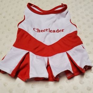 Dog cheerleader outfit.